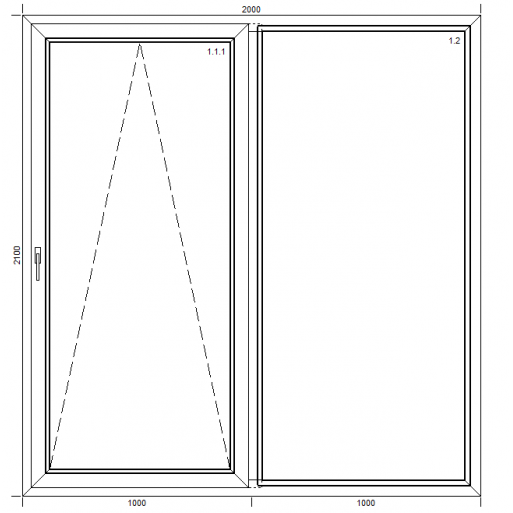 Drzwi przesuwne PSK Passiv Pro z montażem