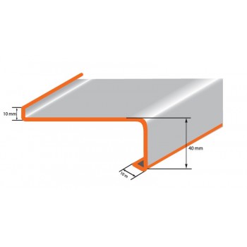 Classic external metal window sill walnut