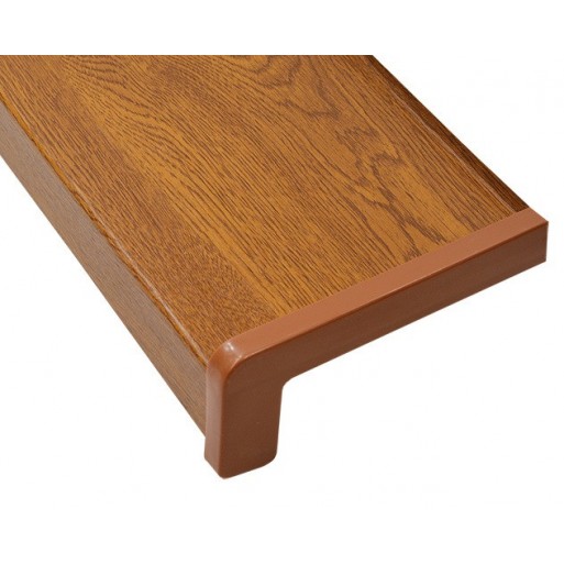 Classic external metal window sill golden oak