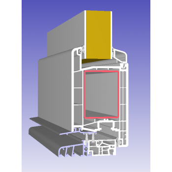 PVC-Türen Classic System der Fertigfüllungen für Türen Perito Nicol 24mm