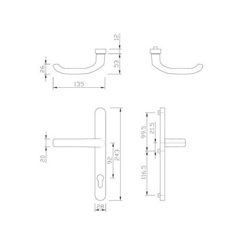 Handle-KL gQ DG28 PZ92 BROWN 216