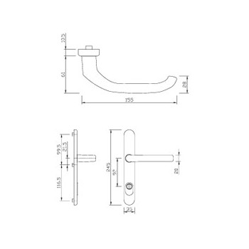 Handle-SZ gQ DG58 PZ92 EXT. ZA STEEL 216