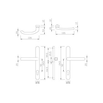 Handle-Z gQ DG28 PZ92 BLIND STEEL 216