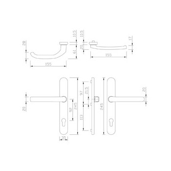 Handle-Z gQ DG58 PZ92 BLIND F1 061134+072167
