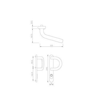 Hand-rail-SZ gQ DG58 EXT. PZ92 STEEL 216