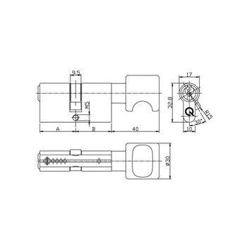 Insert with knob SX gQ